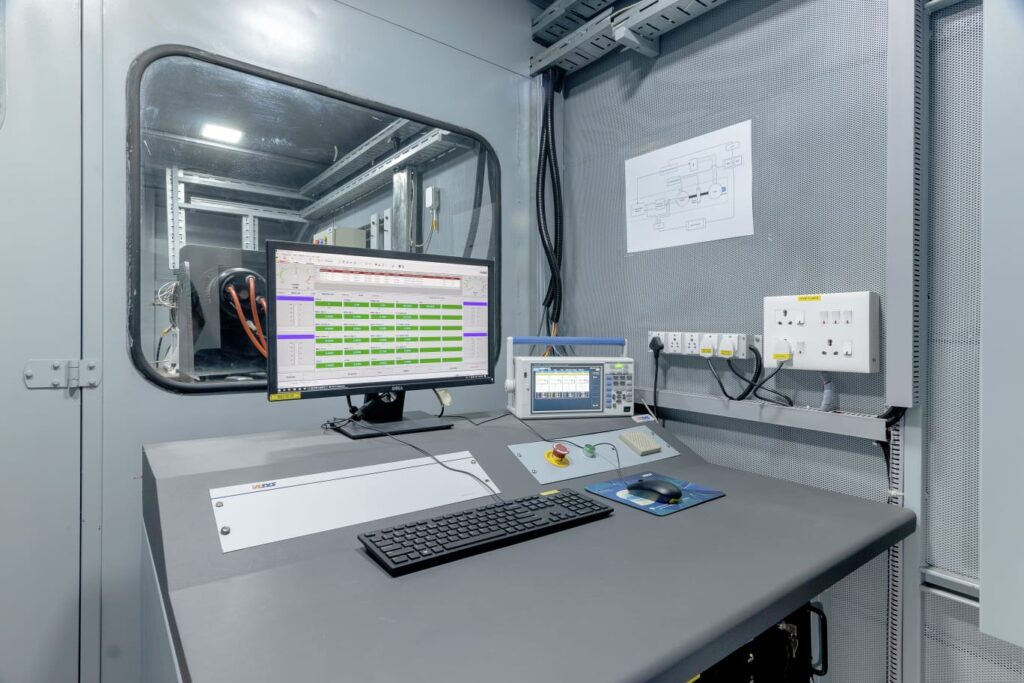 Container Test Cell for EV motor